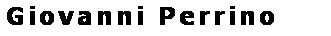 Casella di testo: Giovanni Perrino
